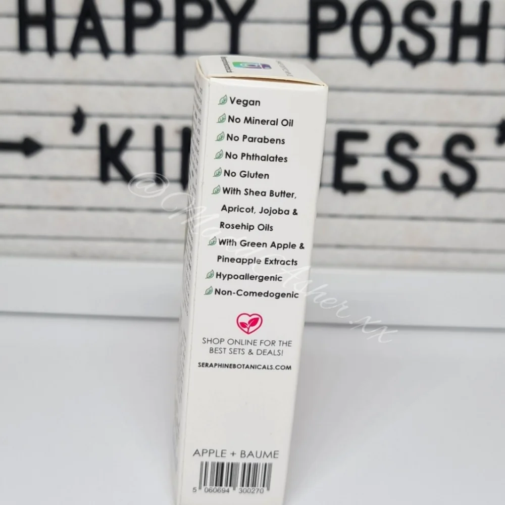 Seraphine Botanicals: Apple + Baume Glow Lip Mask -BNIB!